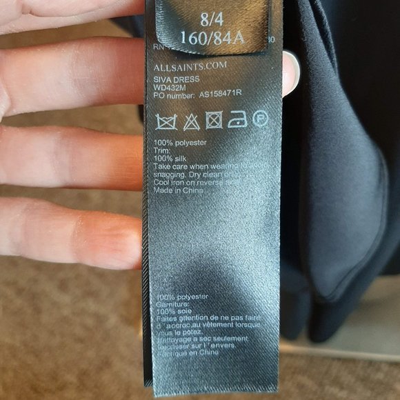 💣NWOT ALL SAINTS Ruffle Dress - Picture 11 of 11